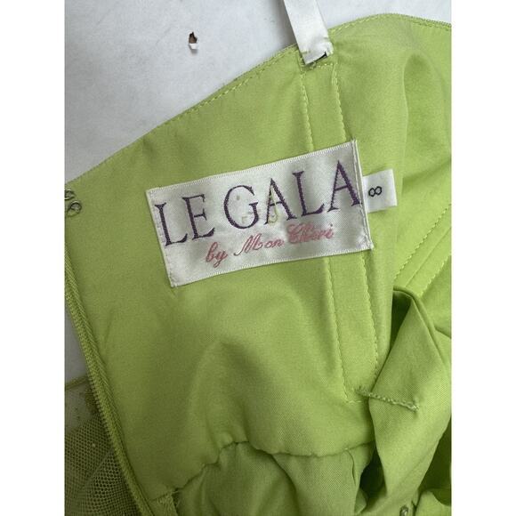 Vintage Y2K 90s Fairy Dress Strapless Handkerchief Hem Ruffles Tinkerbell Small - Picture 2 of 10